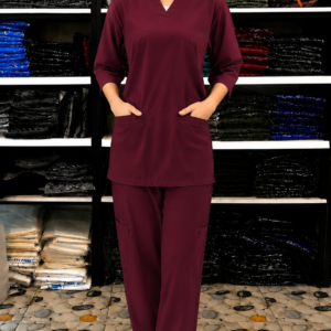 Pro Flexi Female Mahroon DR.Scrub Suit