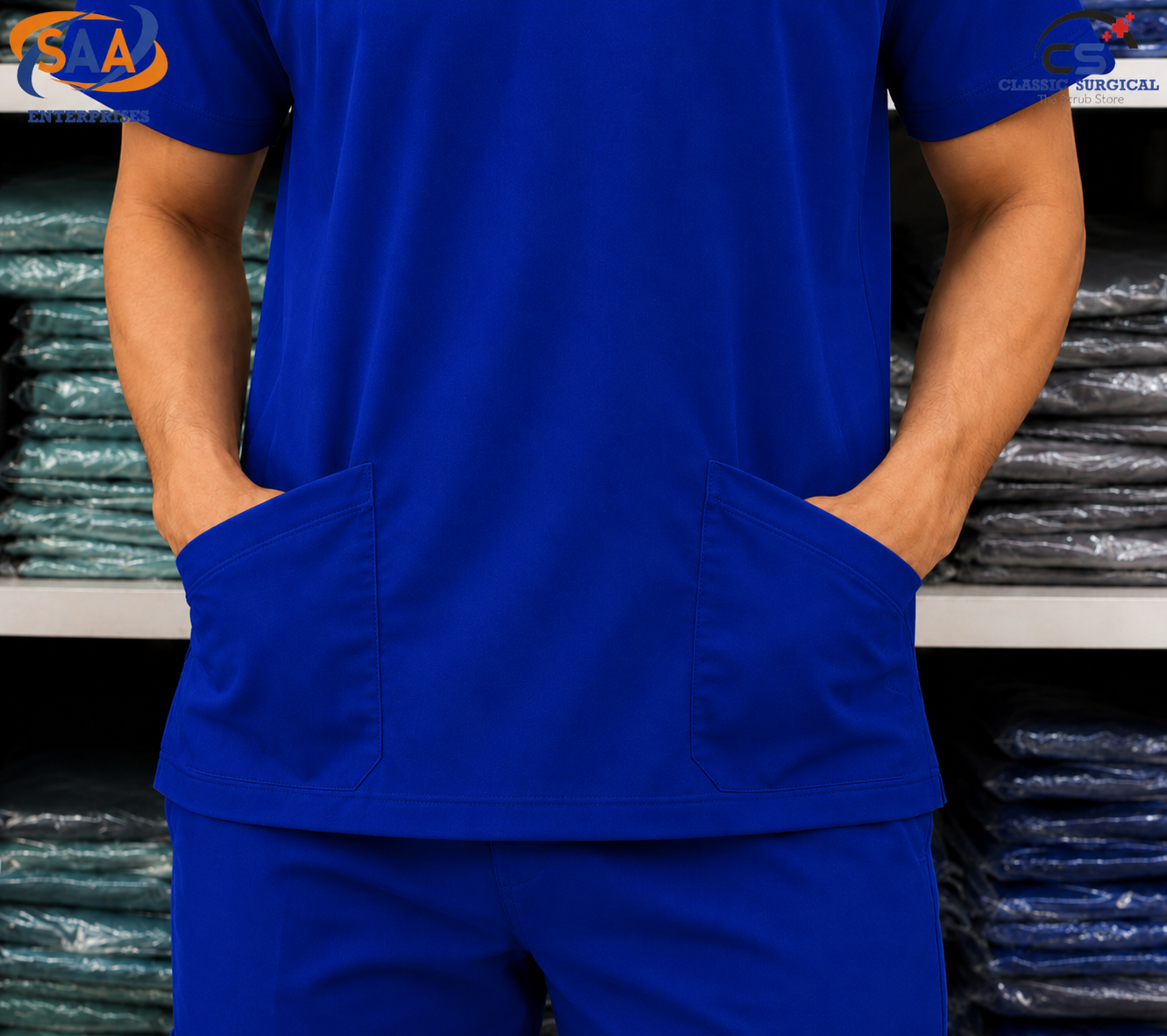 Pro Flexi 2 Royal Blue Unisex DR.Scrub Suit - Image 8